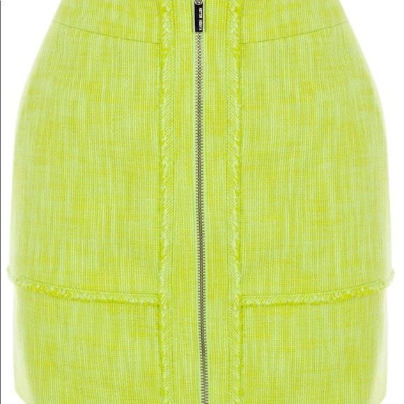 Karen Millen Green Tweed Mini skirt New - Picture 2 of 5
